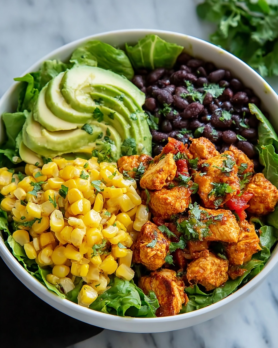 Power-Packed High Protein Southwest Chicken Salad Recipe - Recipe Image