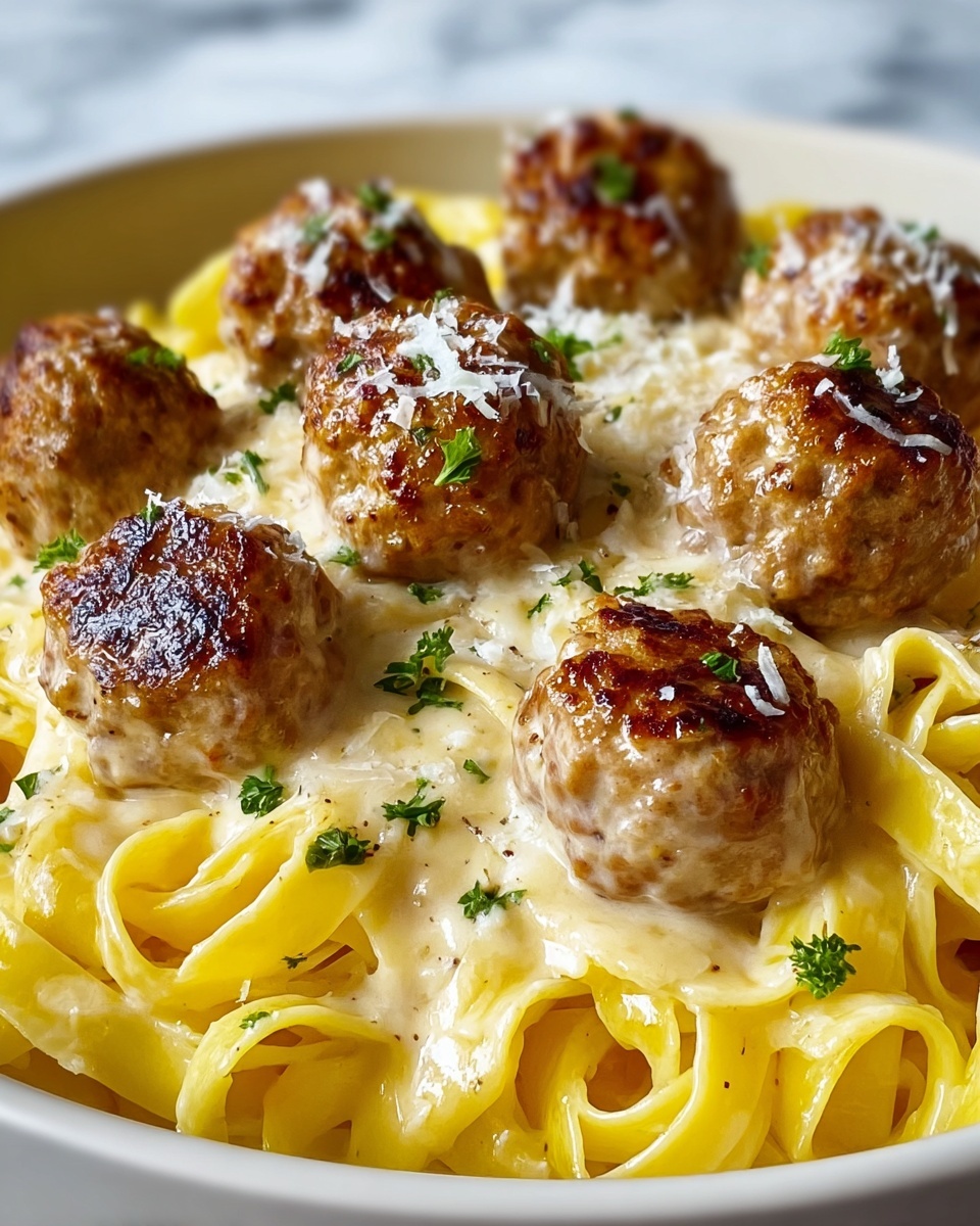 Garlic Butter Chicken Bites with Creamy Parmesan Pasta Recipe - Recipe Image