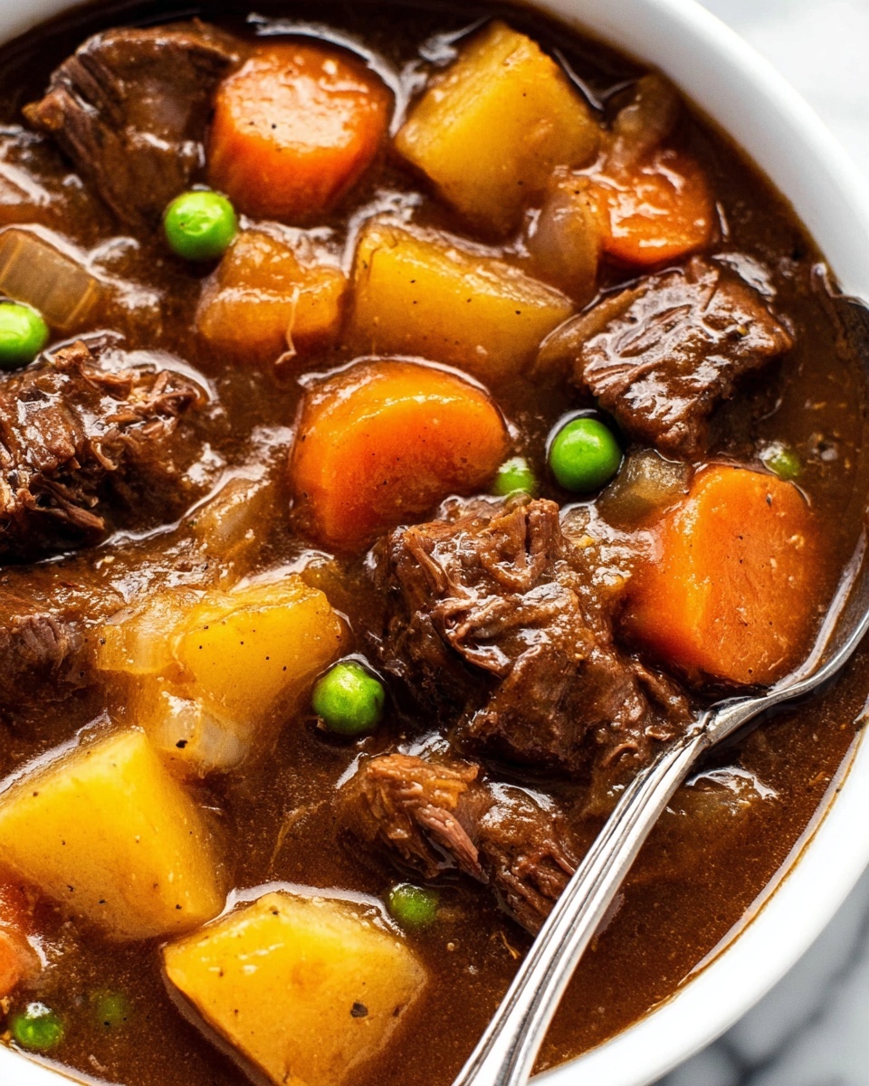 Crock Pot Beef Stew with Red Wine, Vegetables, and Fresh Herbs Recipe - Recipe Image