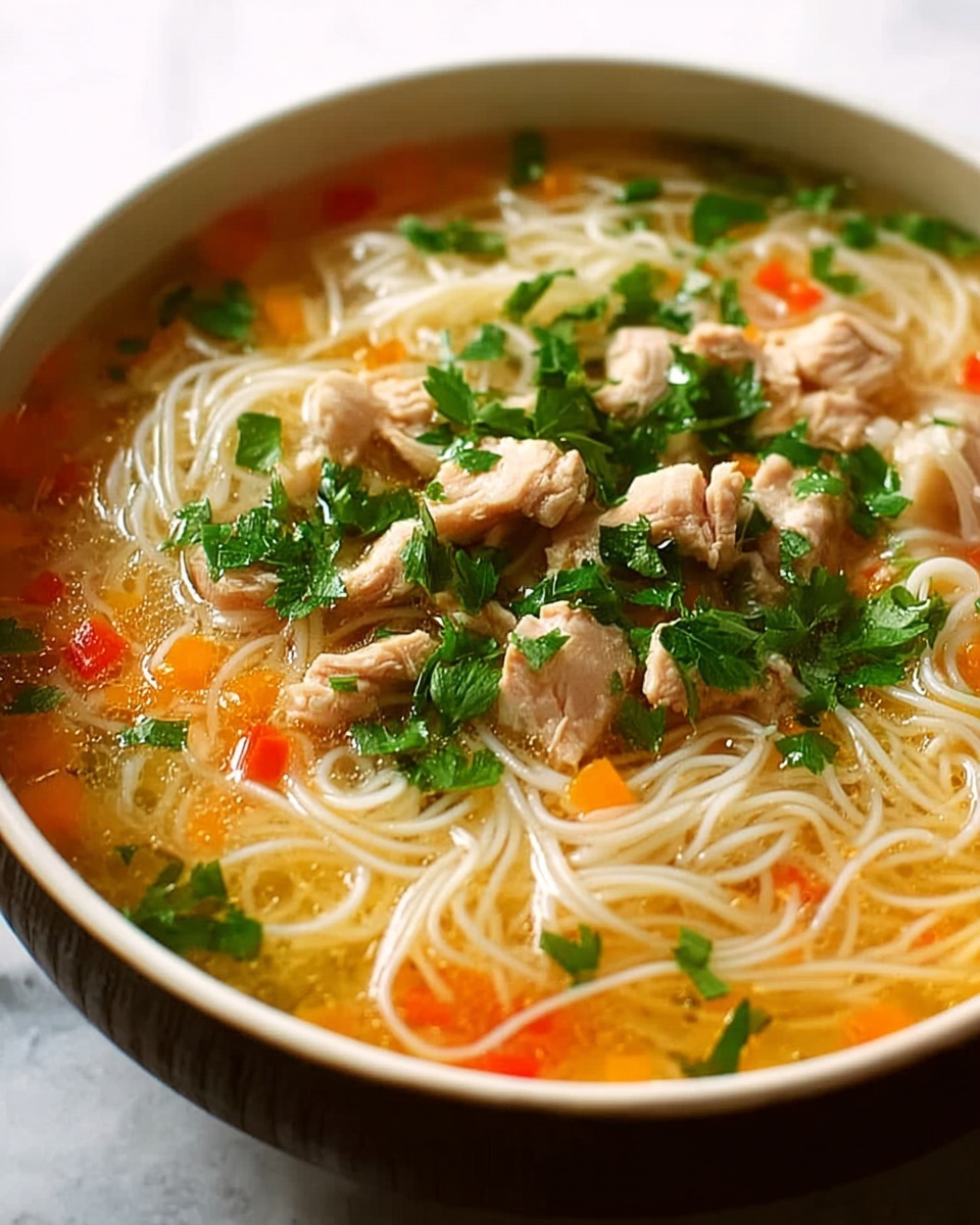 Easy Chicken Vermicelli Soup That Warms the Soul in Just 30 Minutes Recipe - Recipe Image