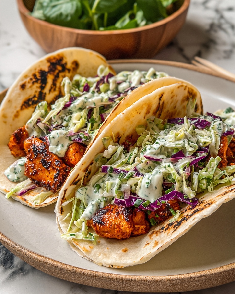 Sheet Pan Chicken Pitas with Herby Ranch Slaw Recipe - Recipe Image