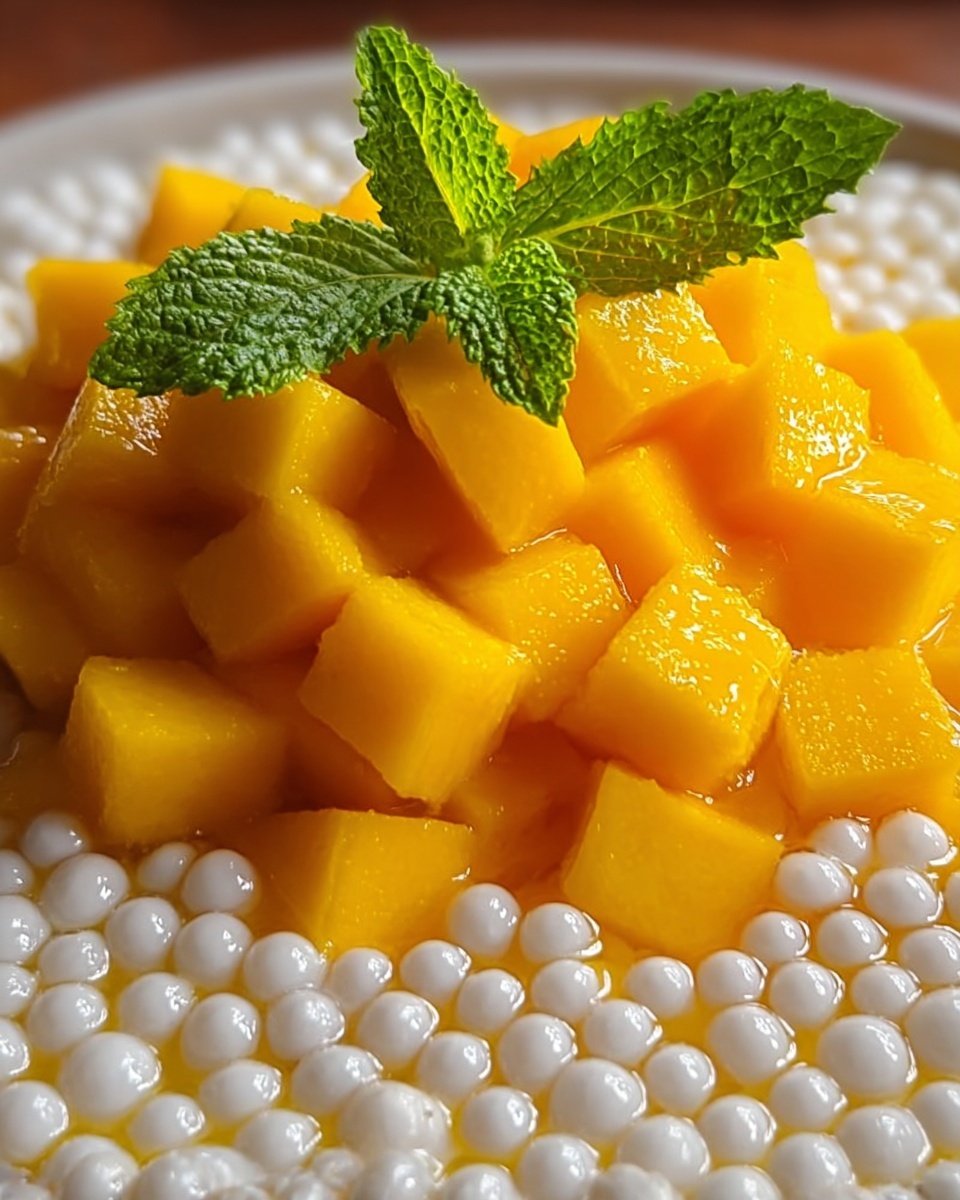 Mango with Tapioca Pearls Recipe - Recipe Image