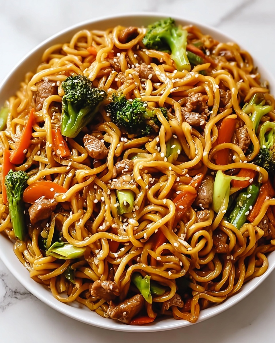 Savory Chicken Ramen Stir Fry Recipe - Recipe Image
