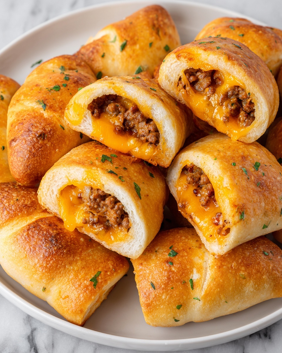 Cheesy Beefy Roll-Ups Recipe - Recipe Image