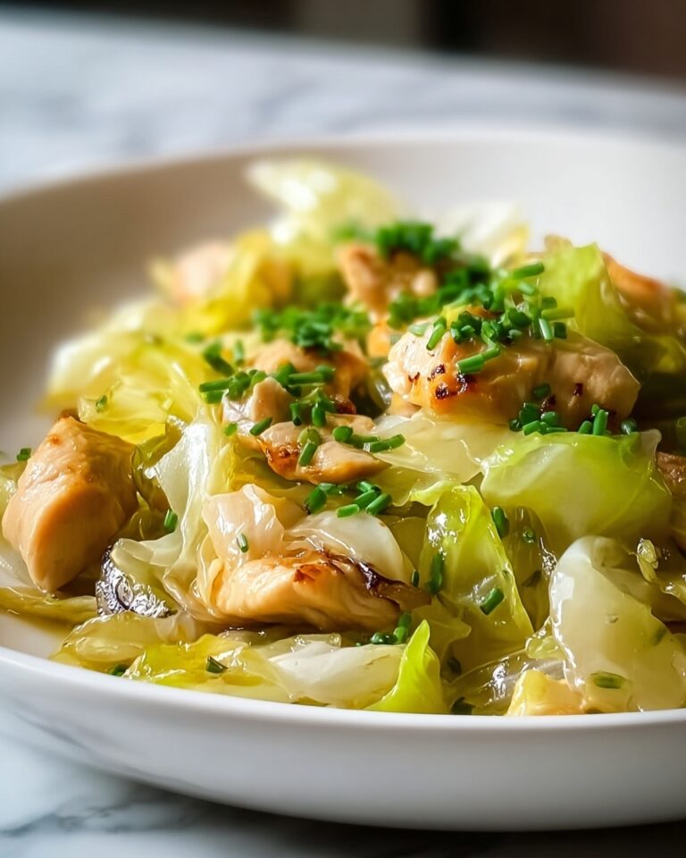 Irresistibly Sautéed Garlic Cabbage with Tender Chicken Recipe