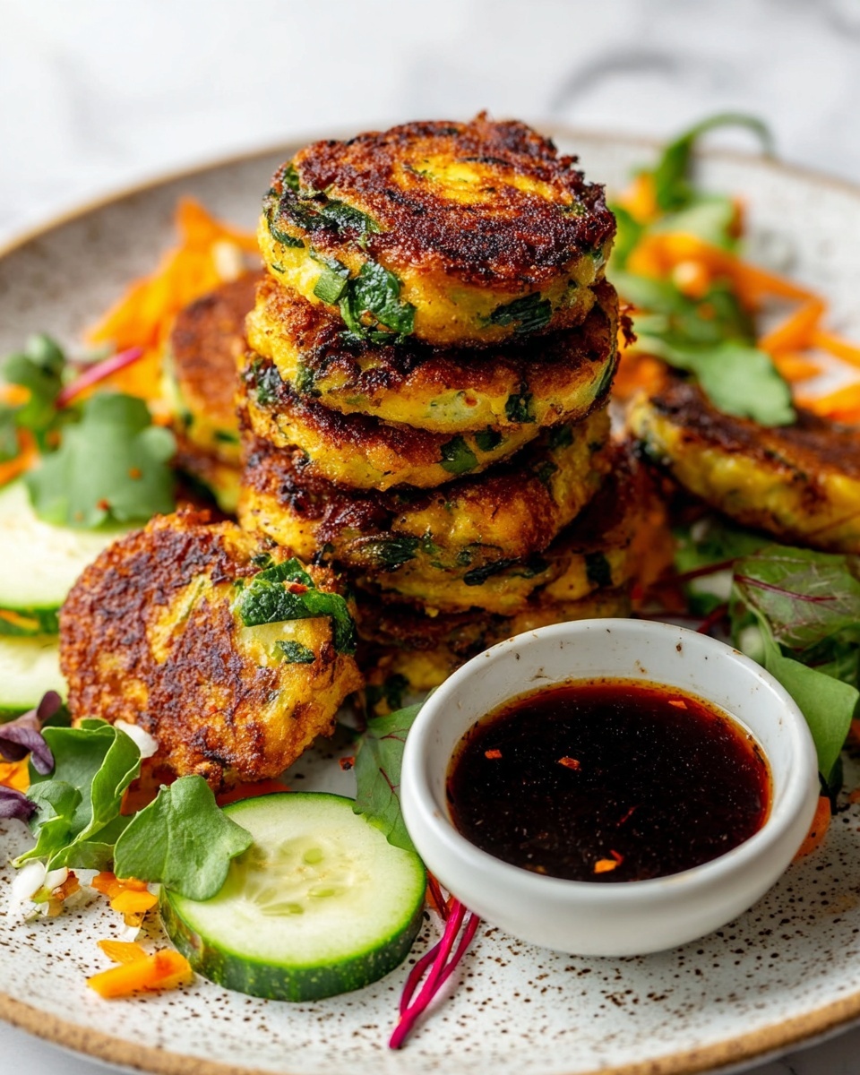 Crispy Tofu and Veggie Patties Recipe - Recipe Image