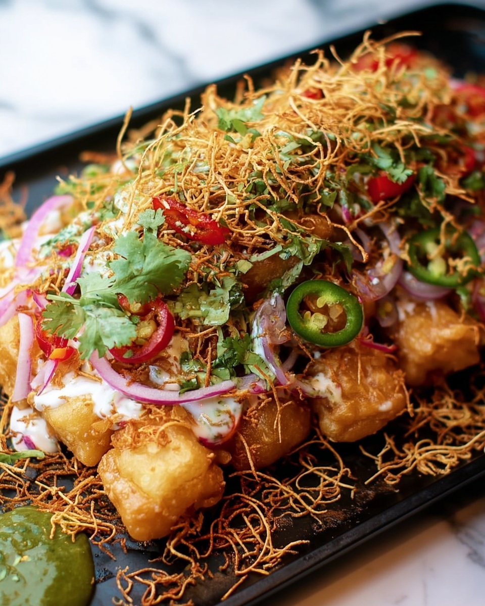 Samosa Chaat Recipe - Recipe Image