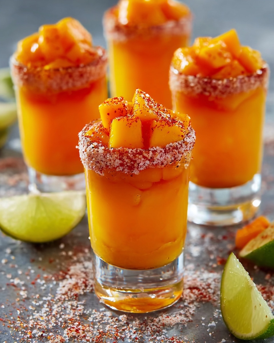 Chile Mango Mexican Candy Shots: A Bold and Fun Party Drink Recipe - Recipe Image
