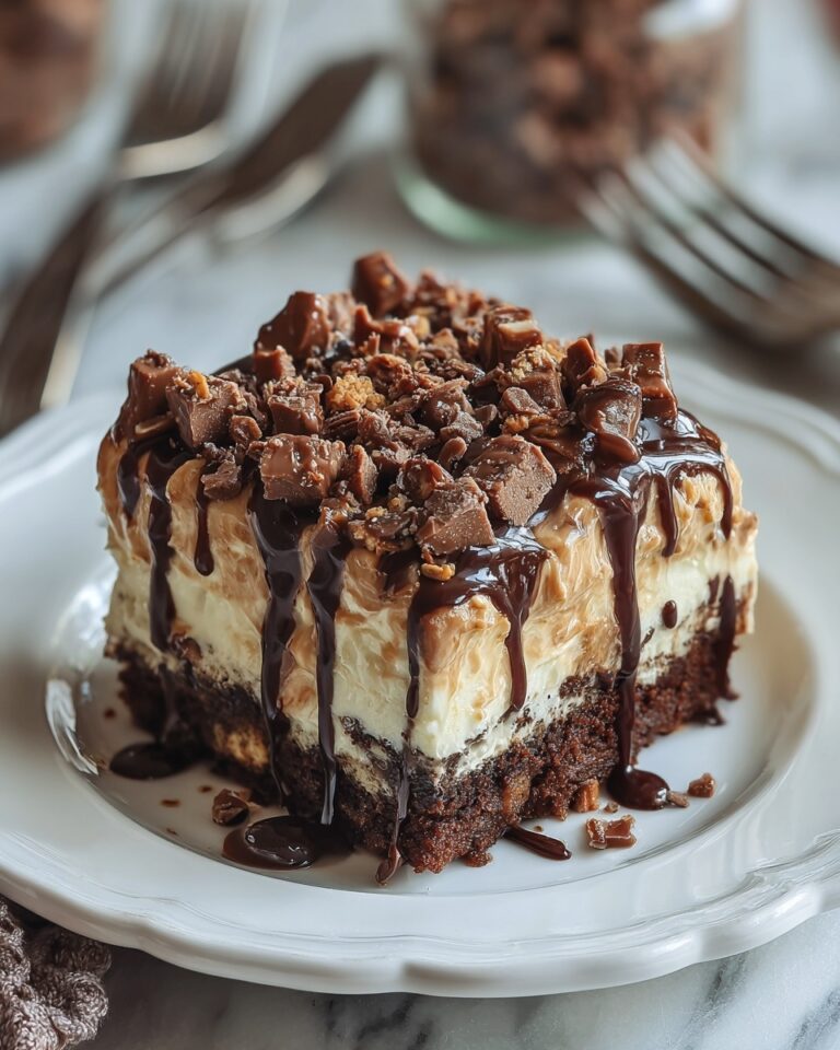 Snickers Poke Cake Recipe
