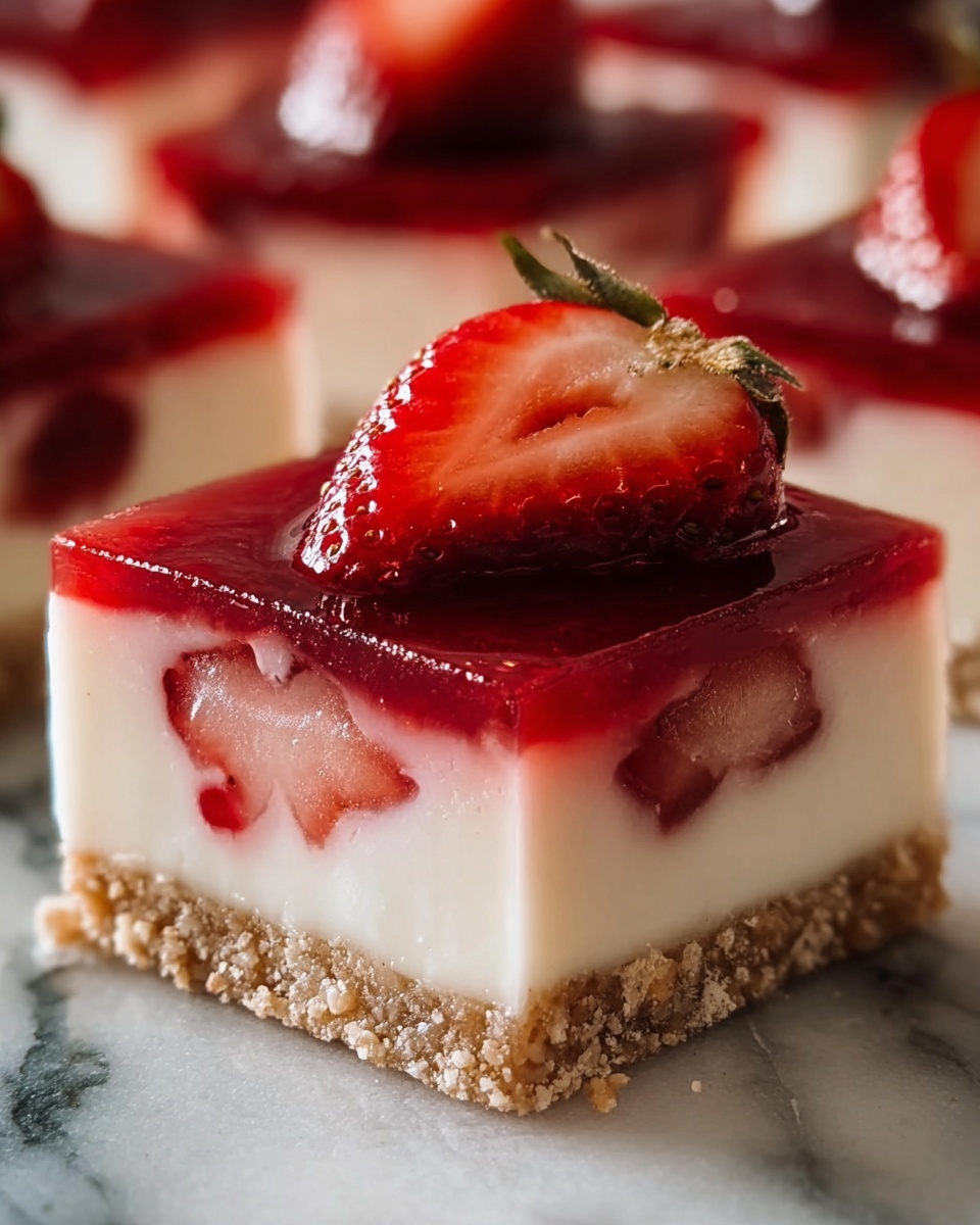 Philadelphia Strawberry Cheesecake Bars Recipe - Recipe Image