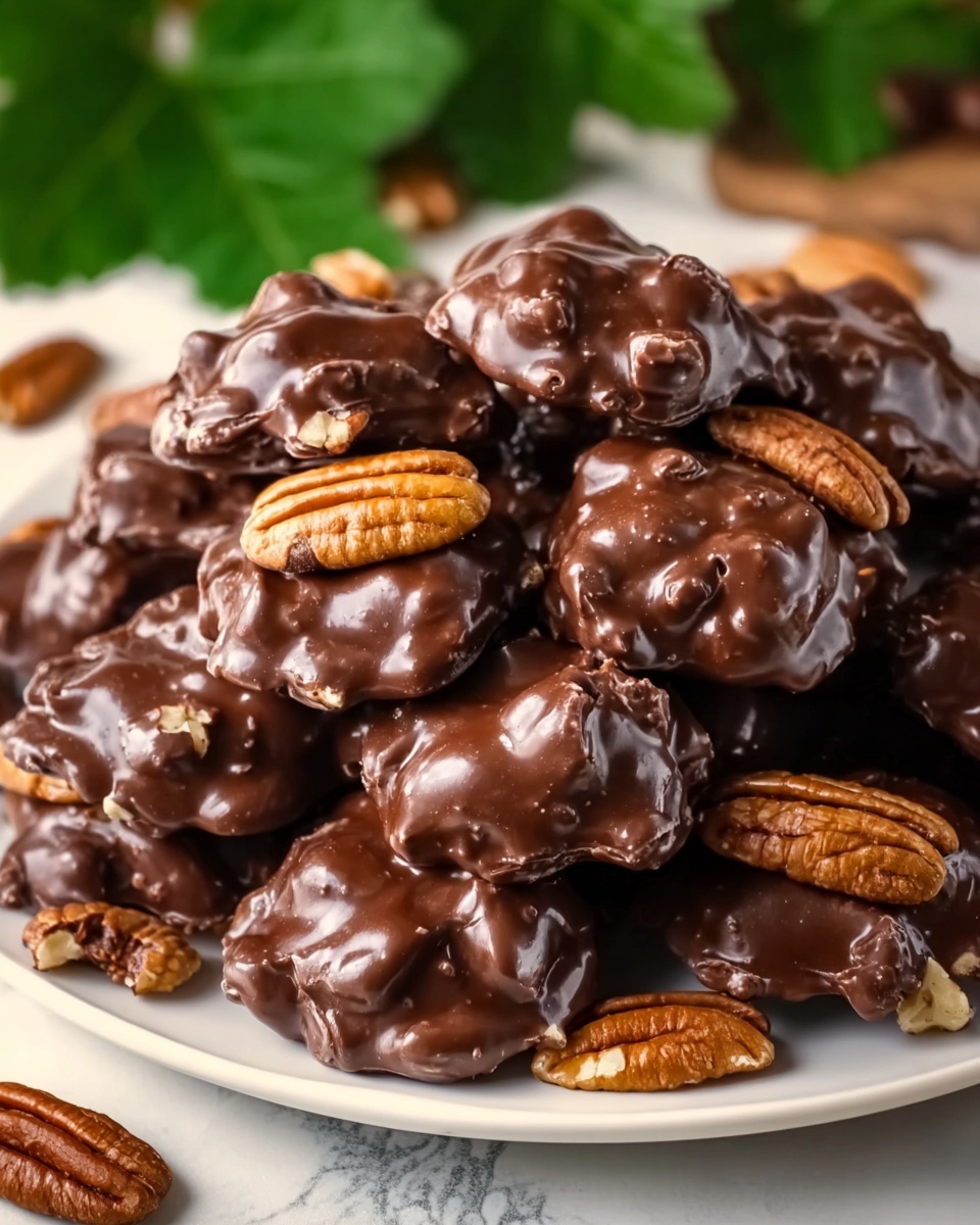 Chocolate Pecan Turtle Clusters Recipe - Recipe Image