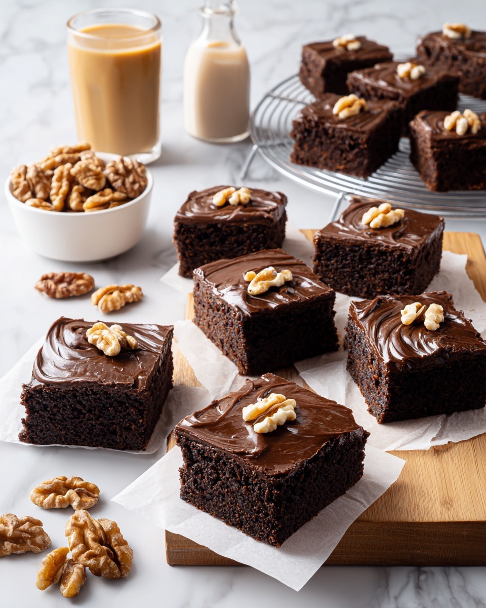 Chocolate Fudge Brownies with Walnuts Recipe - Recipe Image