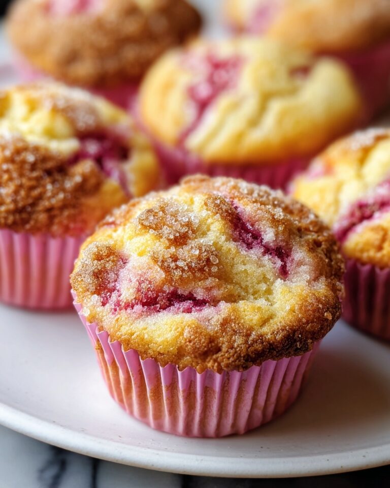 Rhubarb Muffins with Cinnamon Sugar Topping Recipe