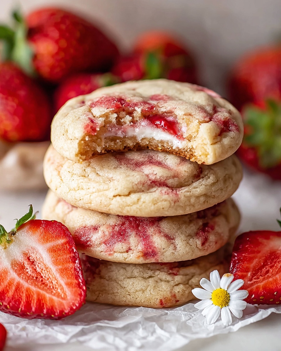 Strawberry Cheesecake Cookies Recipe - Recipe Image