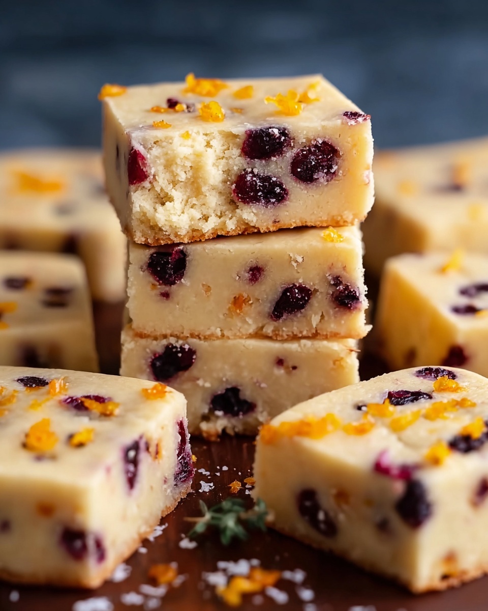 Orange Cranberry Shortbread Cookies Recipe - Recipe Image