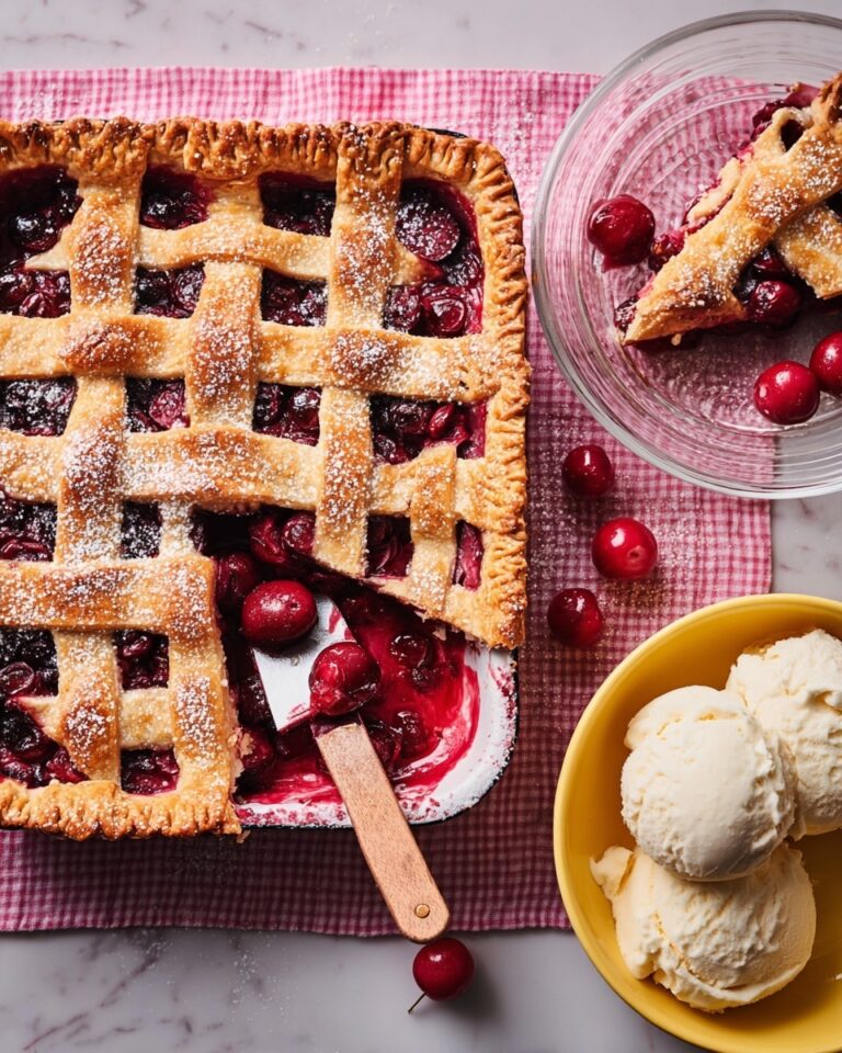 Cherry & Soured Cream Slab Pie Recipe