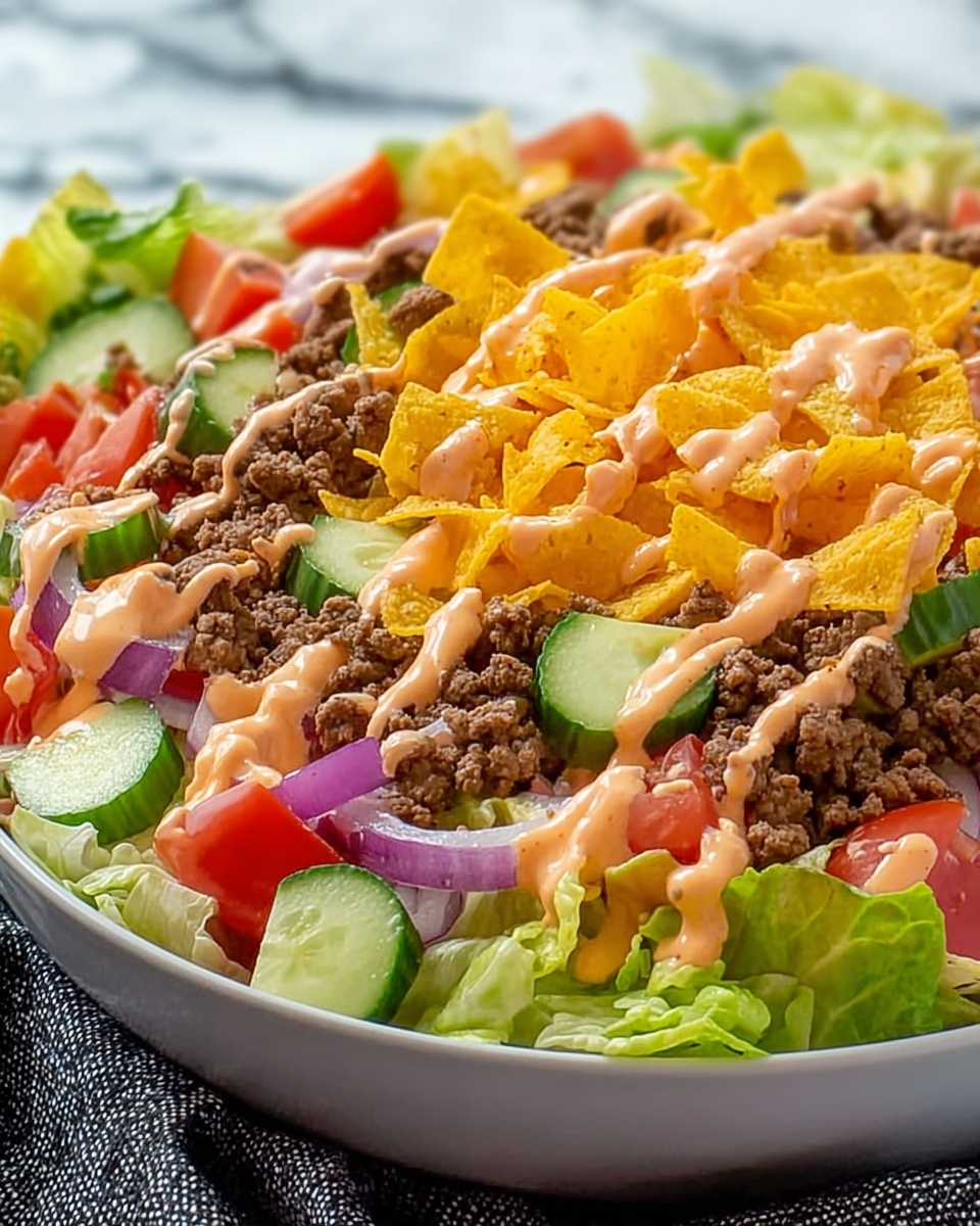 Keto Big Mac Salad Recipe - Recipe Image
