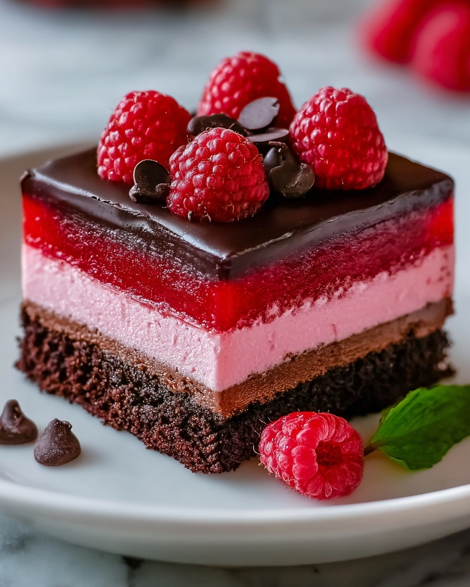 Heavenly Raspberry Chocolate Mousse Cake Recipe - Recipe Image