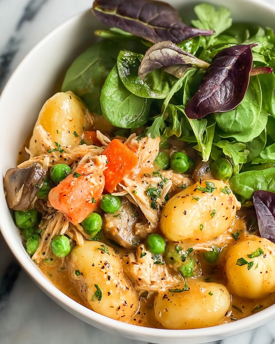 Creamy Chicken and Gnocchi Pot Pie Recipe - Recipe Image