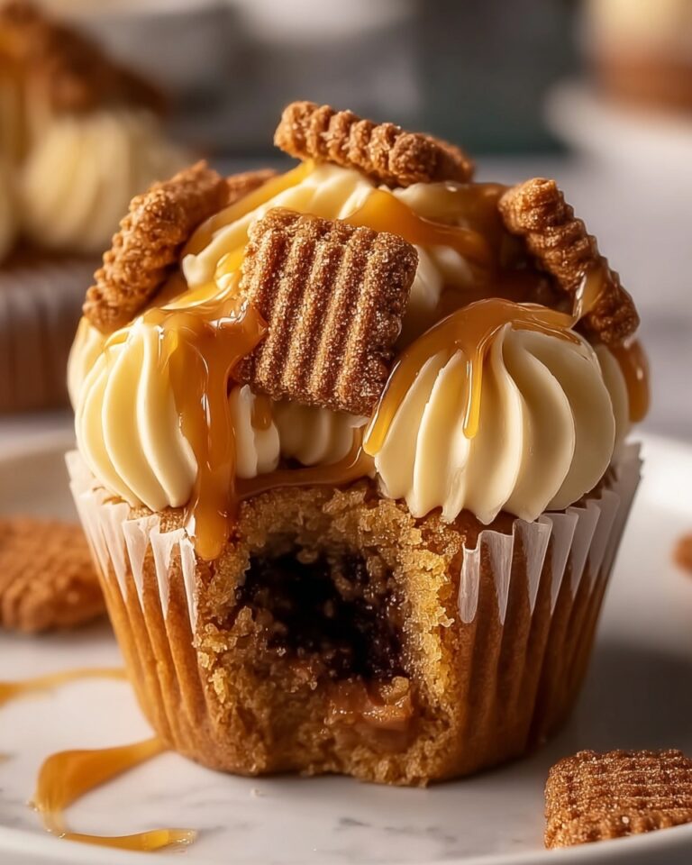 Churro Caramel Crunch Cupcakes Recipe