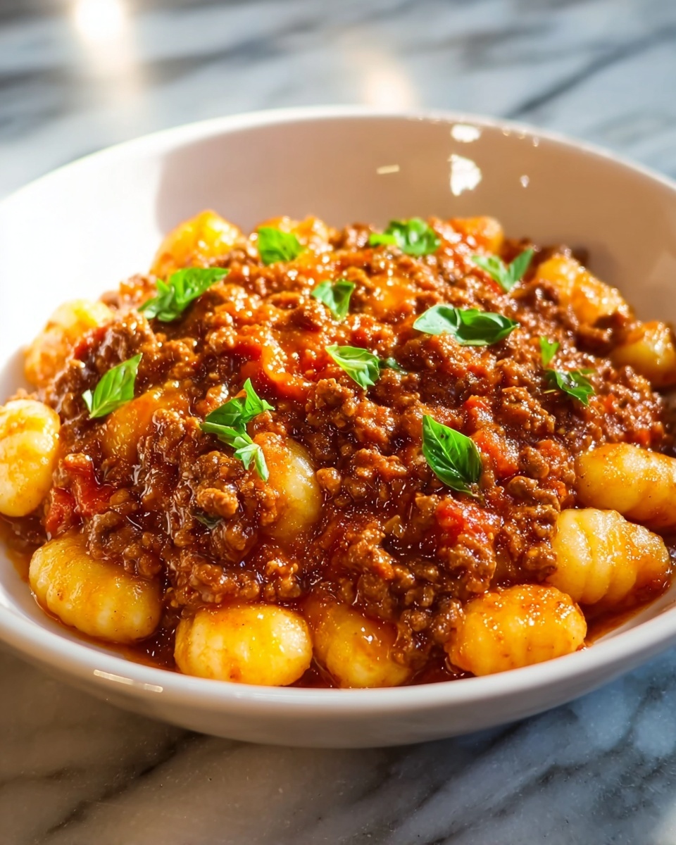 Gnocchi Bolognese Recipe - Recipe Image
