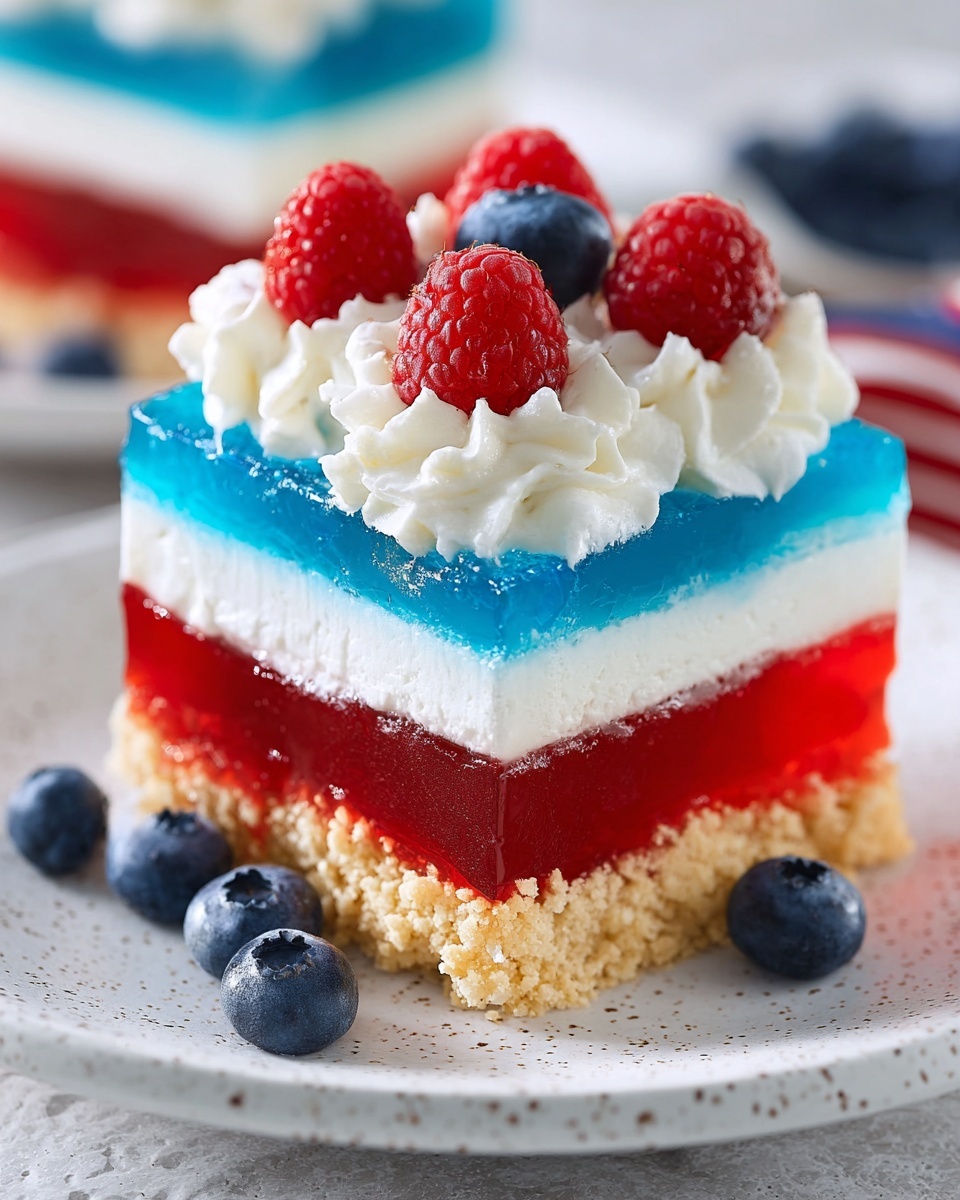 Red, White, and Blue Mini Cheesecakes Recipe - Recipe Image