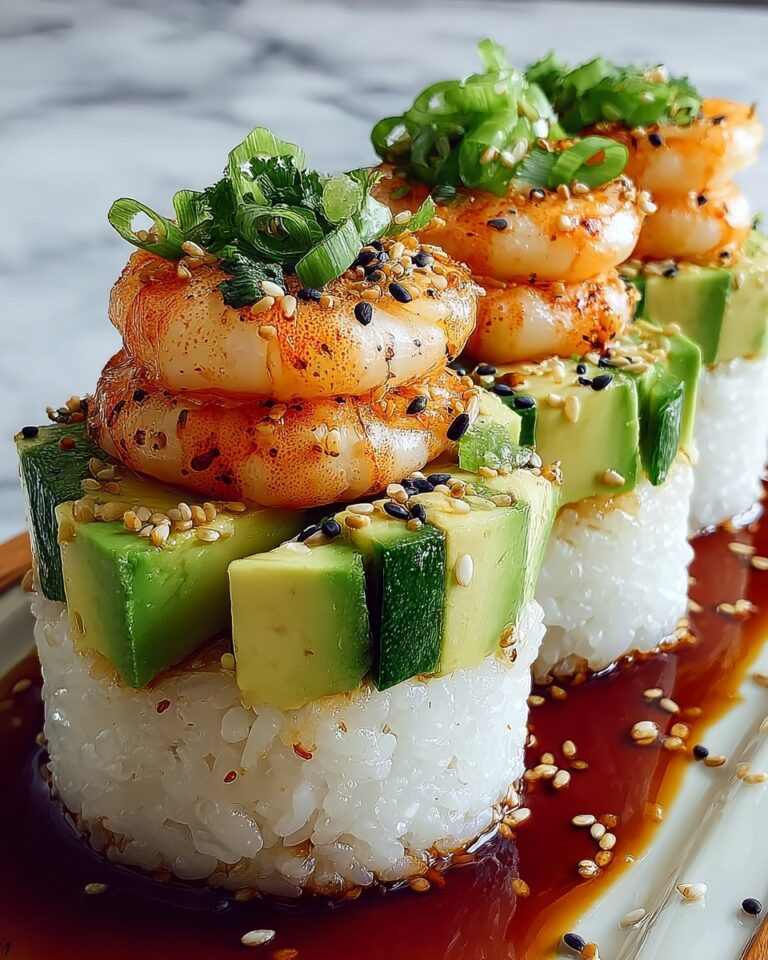 Spicy Shrimp Sushi Stacks Recipe