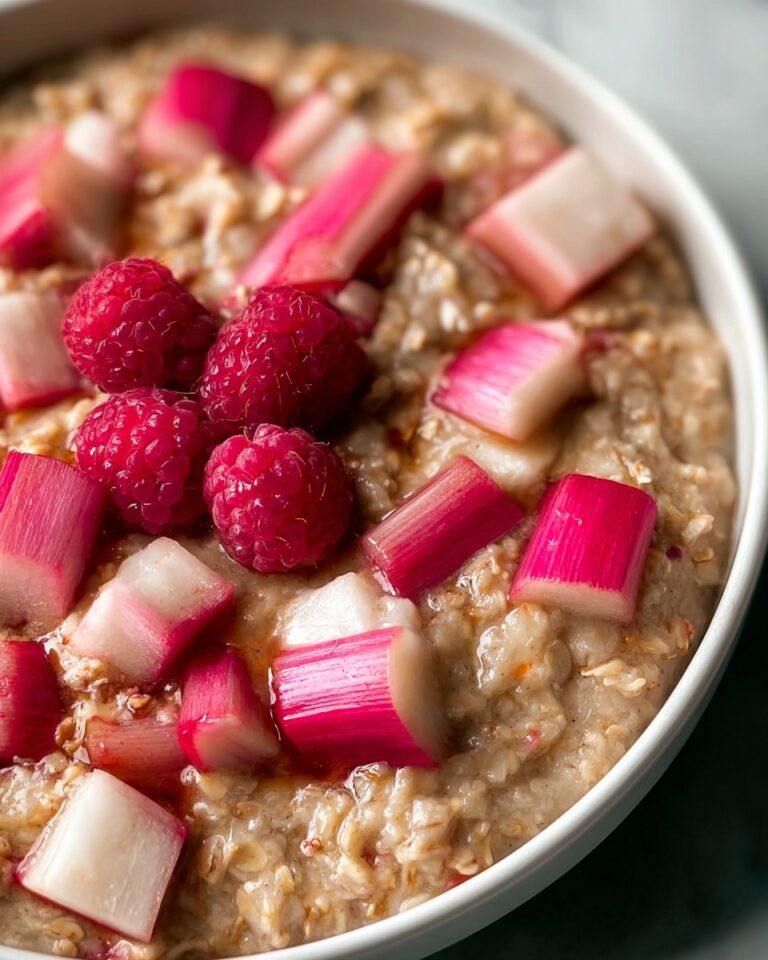 Sweet Maple Rhubarb Oatmeal Recipe