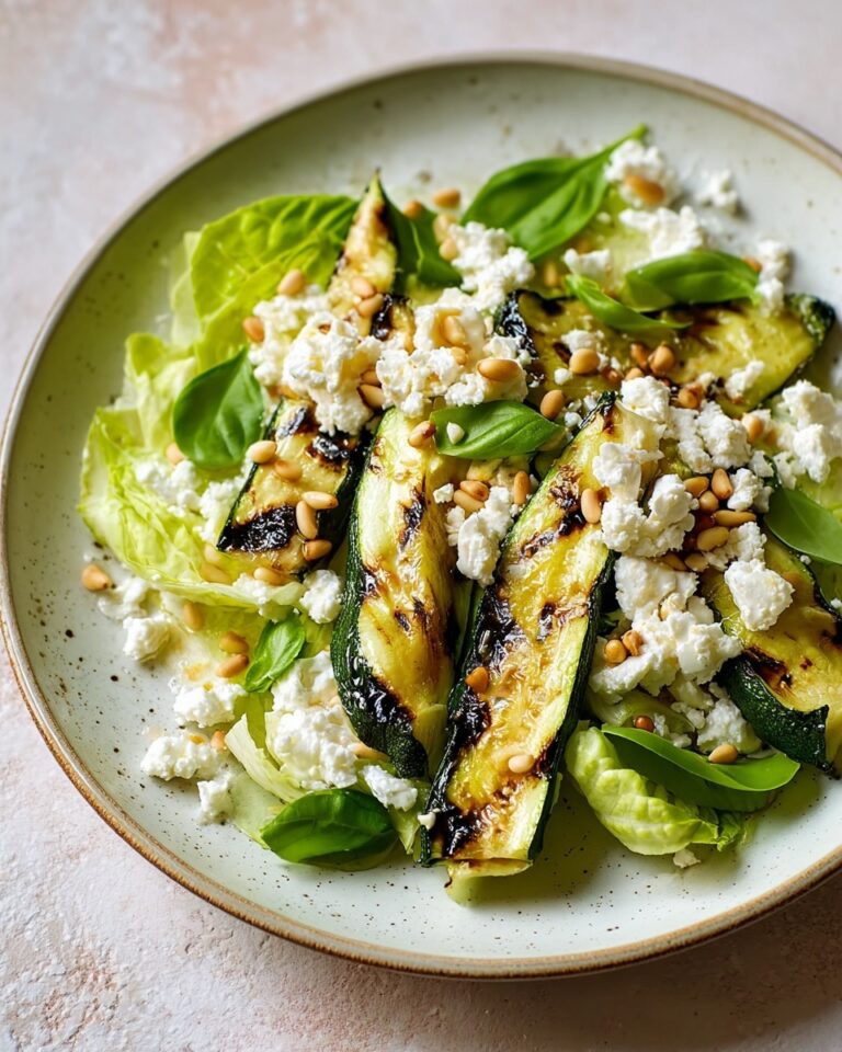 Little Gem, Griddled Courgette & Feta Shake-Up Salad Recipe