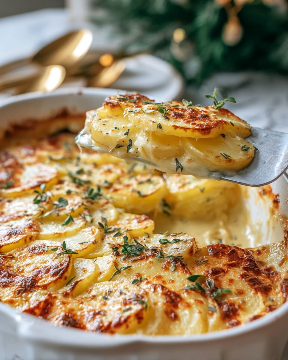 Easy Cheesy Scalloped Potatoes Recipe - Recipe Image