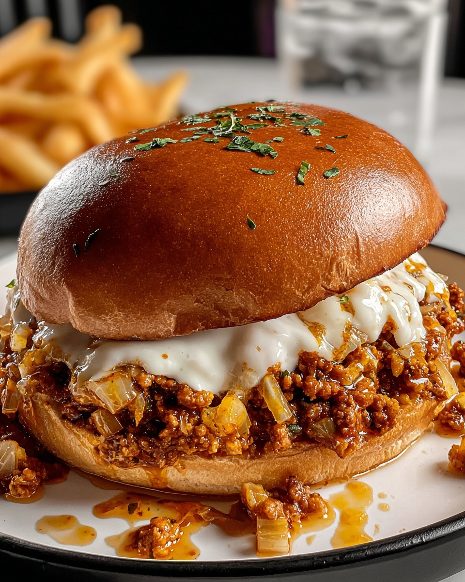 Philly Cheese Steak Sloppy Joes Recipe - Recipe Image