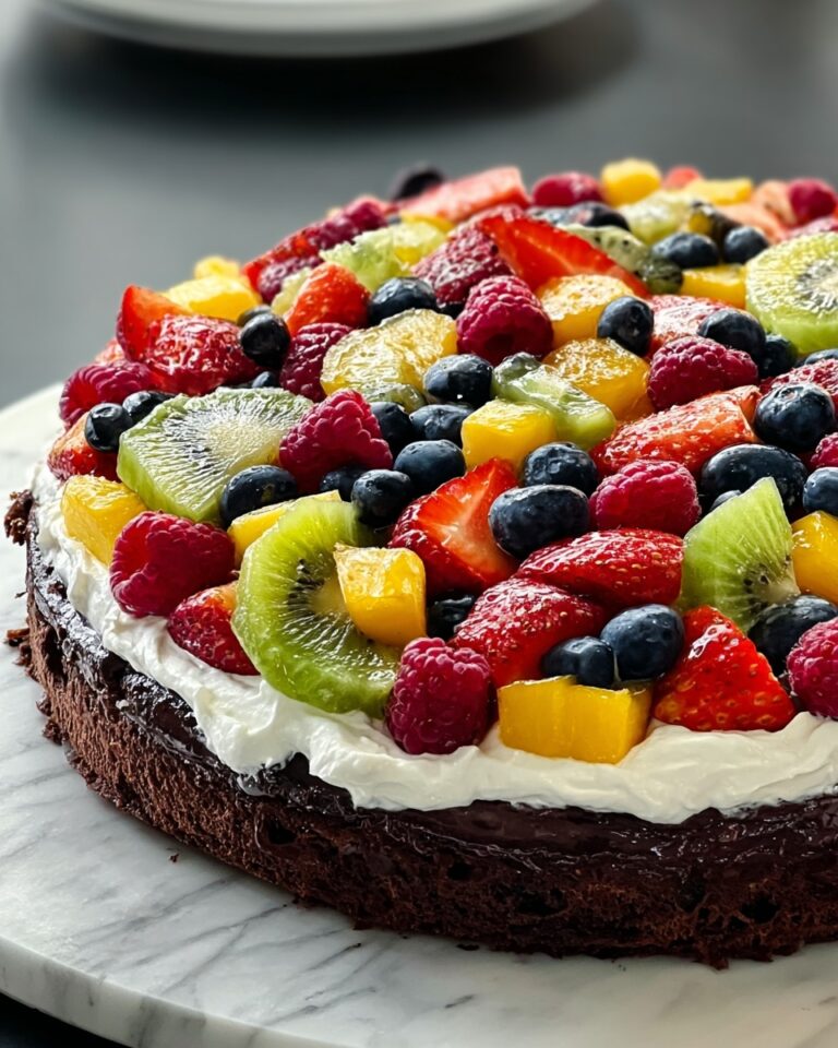 Brownie Fruit Pizza Recipe