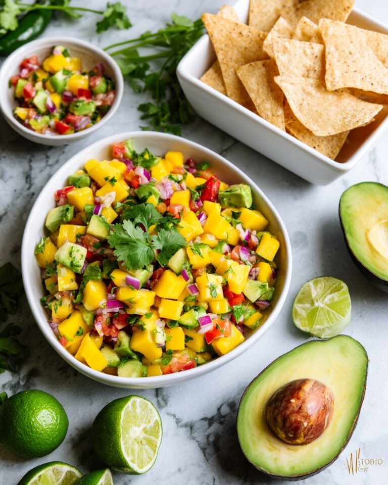 Mango Avocado Salsa with Tortilla Chips Recipe