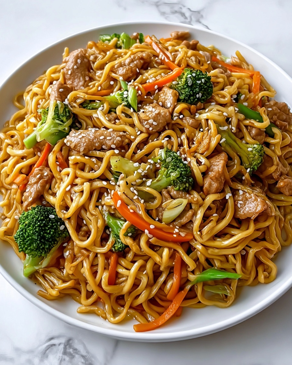 Savory Chicken Ramen Stir Fry Recipe - Recipe Image