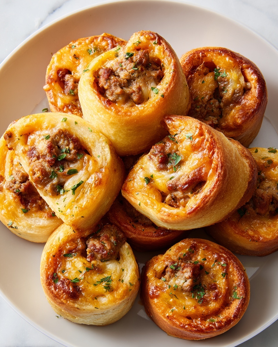Cheesy Beefy Roll-Ups Recipe - Recipe Image