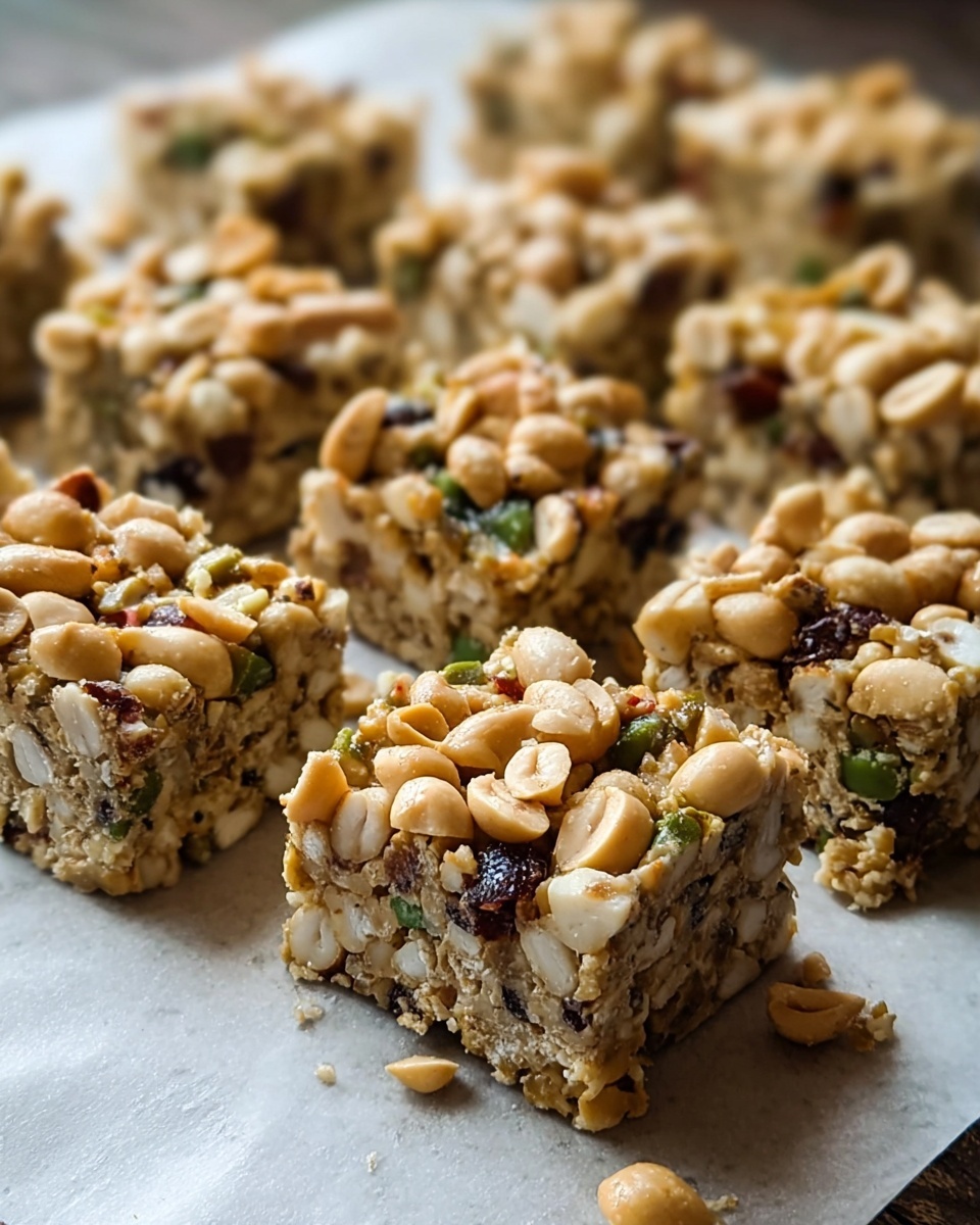 No-Bake Peanut Butter Crunch Treats Recipe - Recipe Image