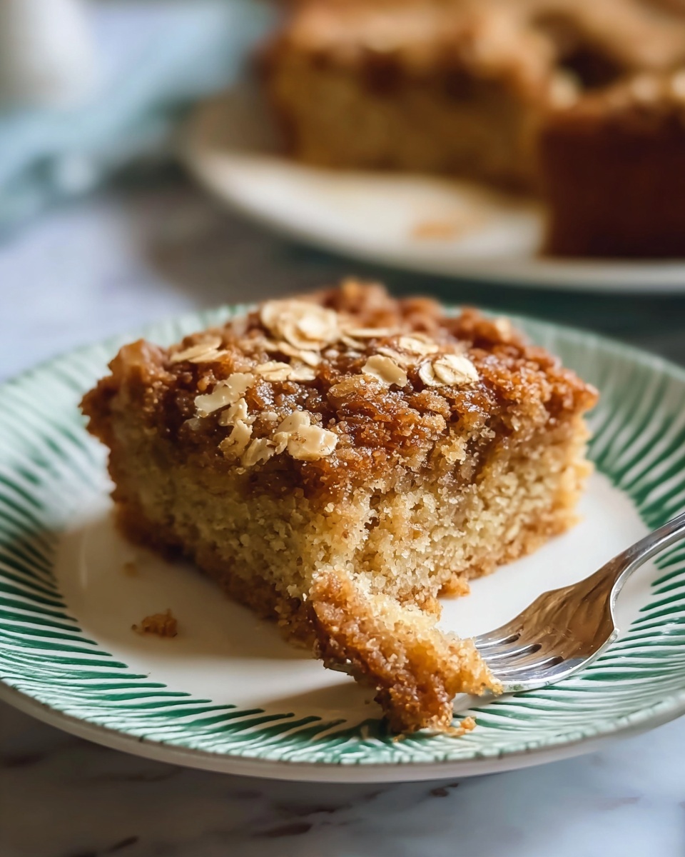 Healthy Breakfast Oatmeal Apple Cake Recipe - Recipe Image