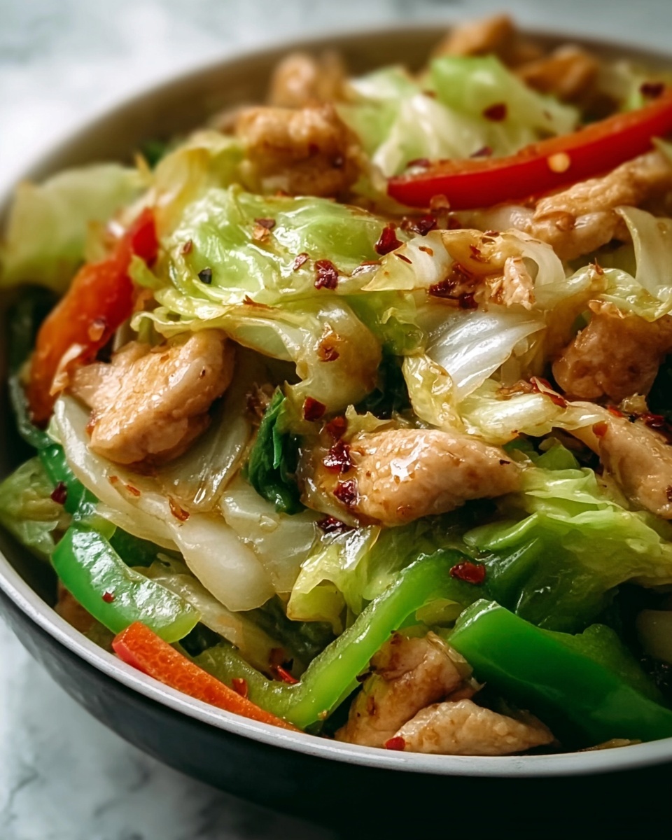 Chinese Chicken Cabbage Stir-Fry Recipe - Recipe Image