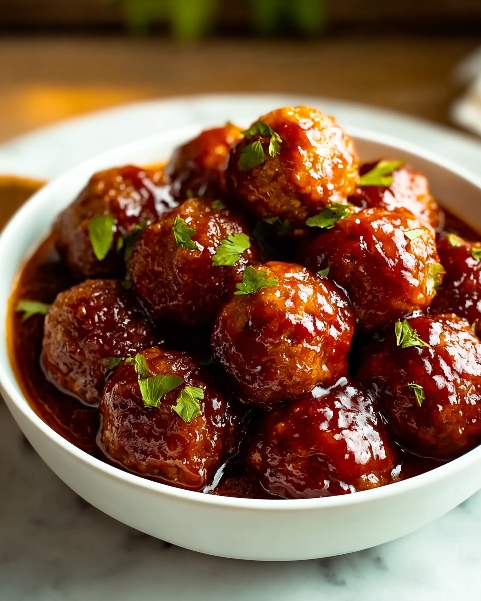 Hot Pepper Jelly Meatballs Recipe - Recipe Image