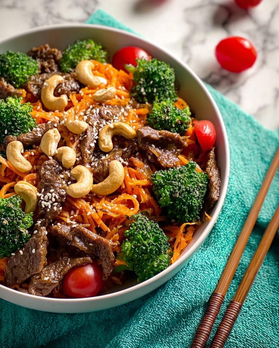 Gingery Broccoli-Fry with Cashews Recipe - Recipe Image