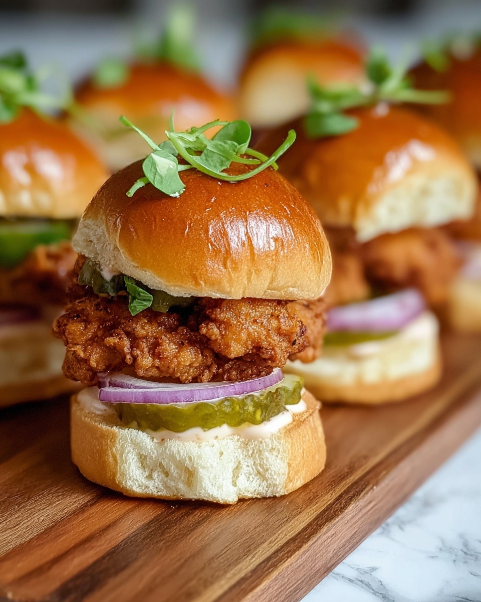 Mini Crispy Chicken Sandwiches Recipe - Recipe Image