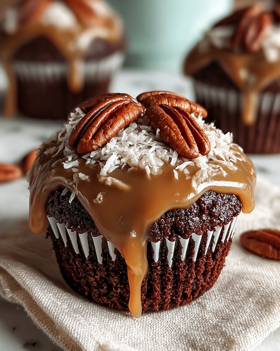 German Chocolate Cupcakes Recipe - Recipe Image