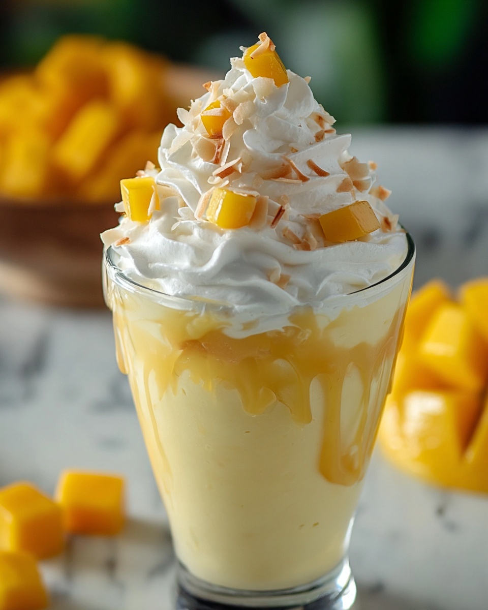 Mango Coconut Float Milkshake Recipe - Recipe Image