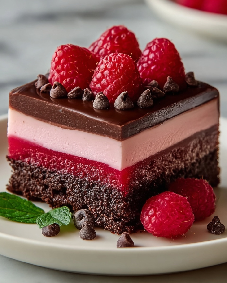 Heavenly Raspberry Chocolate Mousse Cake Recipe - Recipe Image