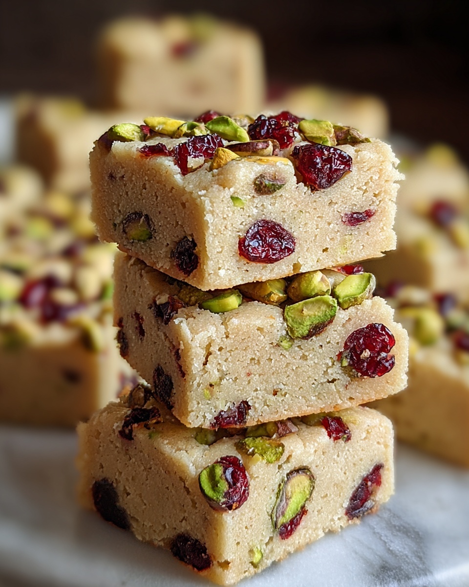 Cranberry Pistachio Shortbread Cookies Recipe - Recipe Image