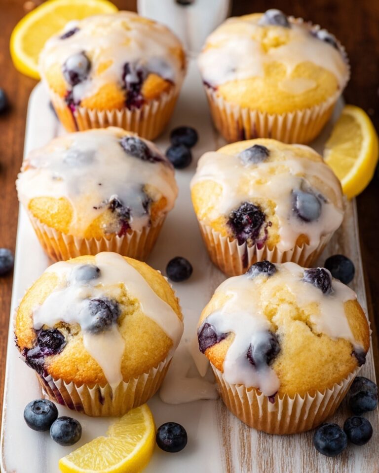 Blueberry Muffins with Lemon Glaze Recipe