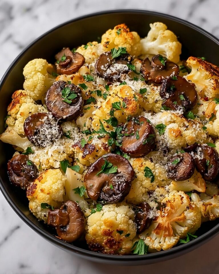 Garlic Cauliflower Mushroom Skillet Recipe