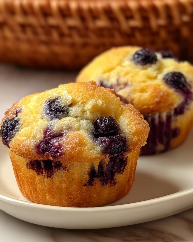 Keto Low-Carb Almond Flour Yogurt Blueberry Muffins Recipe