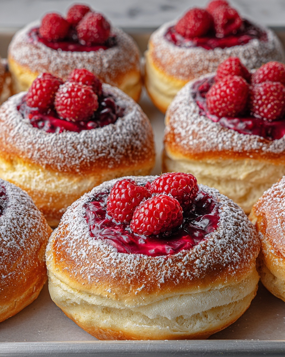 Raspberry Custard Buns Recipe - Recipe Image