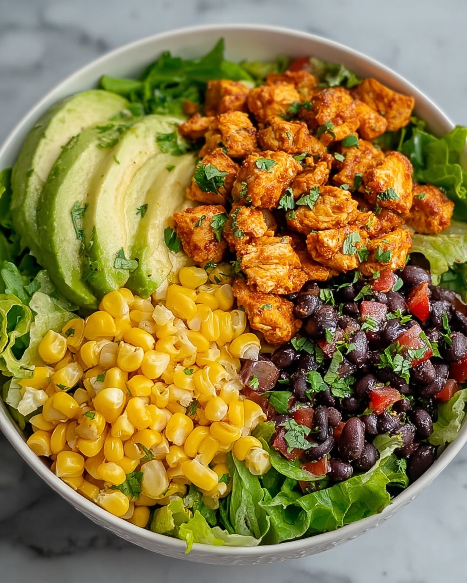 Power-Packed High Protein Southwest Chicken Salad Recipe - Recipe Image